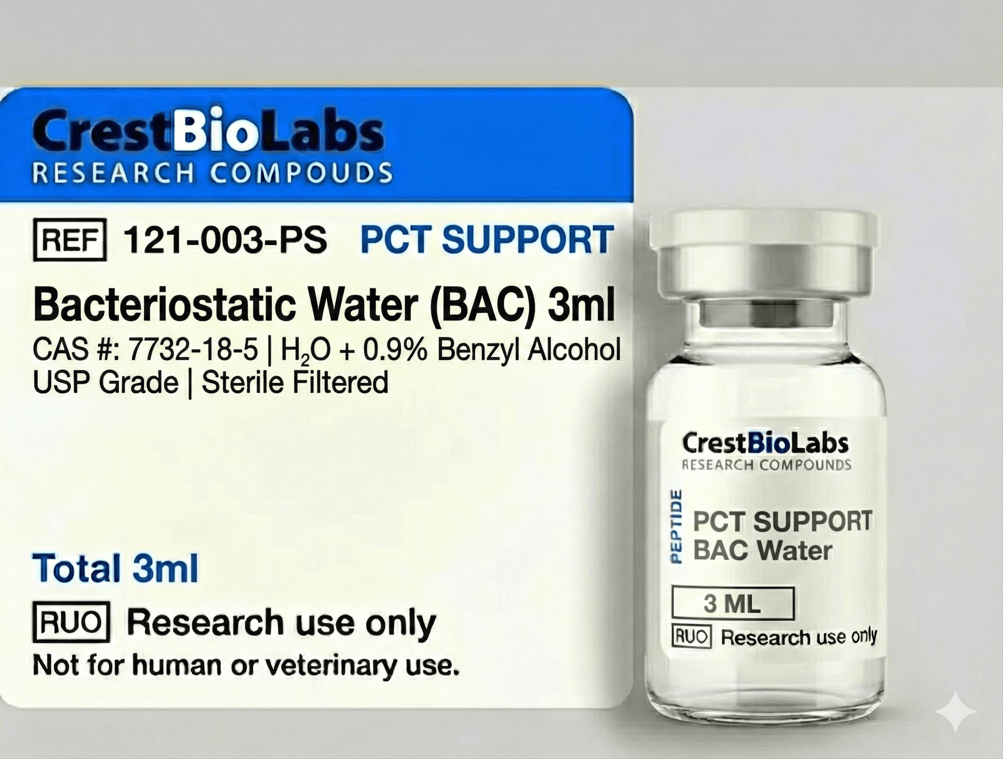 Bacteriostatic Water (BAC) 3ml