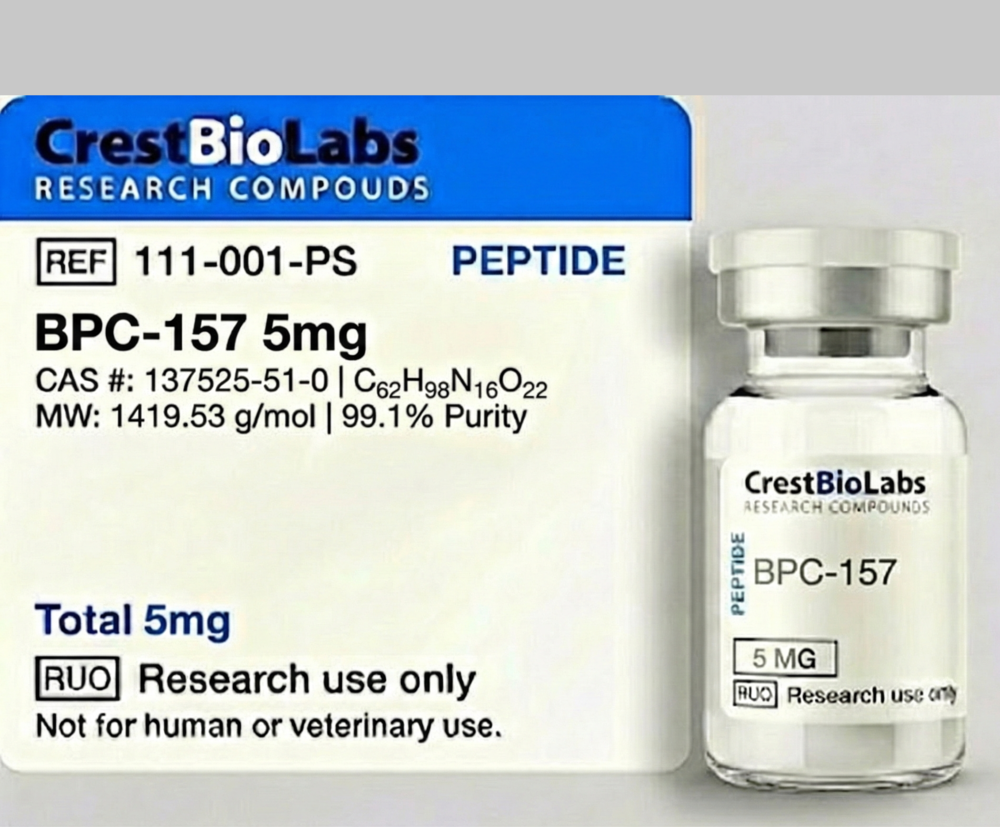 BPC-157 5mg | 99.1% Purity | CAS 137525-51-0 | CrestBioLabs BPC-157 5mg | 99.1% Purity | CAS 137525-51-0 | CrestBioLabs